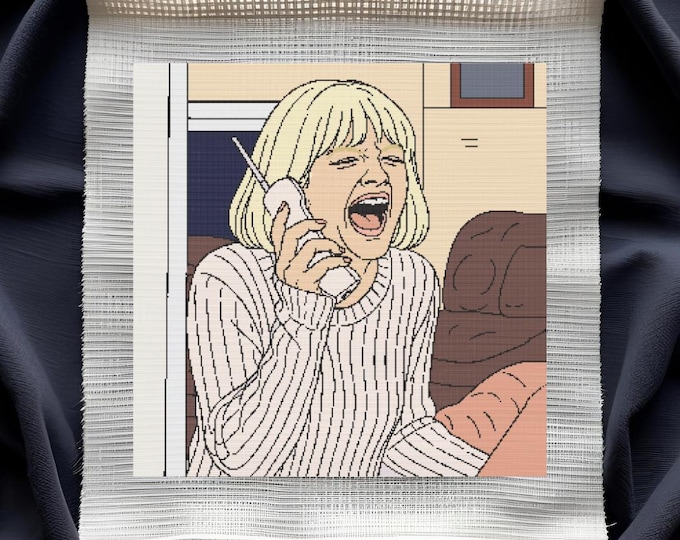 What's Your Favorite Scary Stitch?– Cross Stitch Pattern | Scream Movie Tribute | Drew Barrymore Horror Design | DIGITAL DOWNLOAD