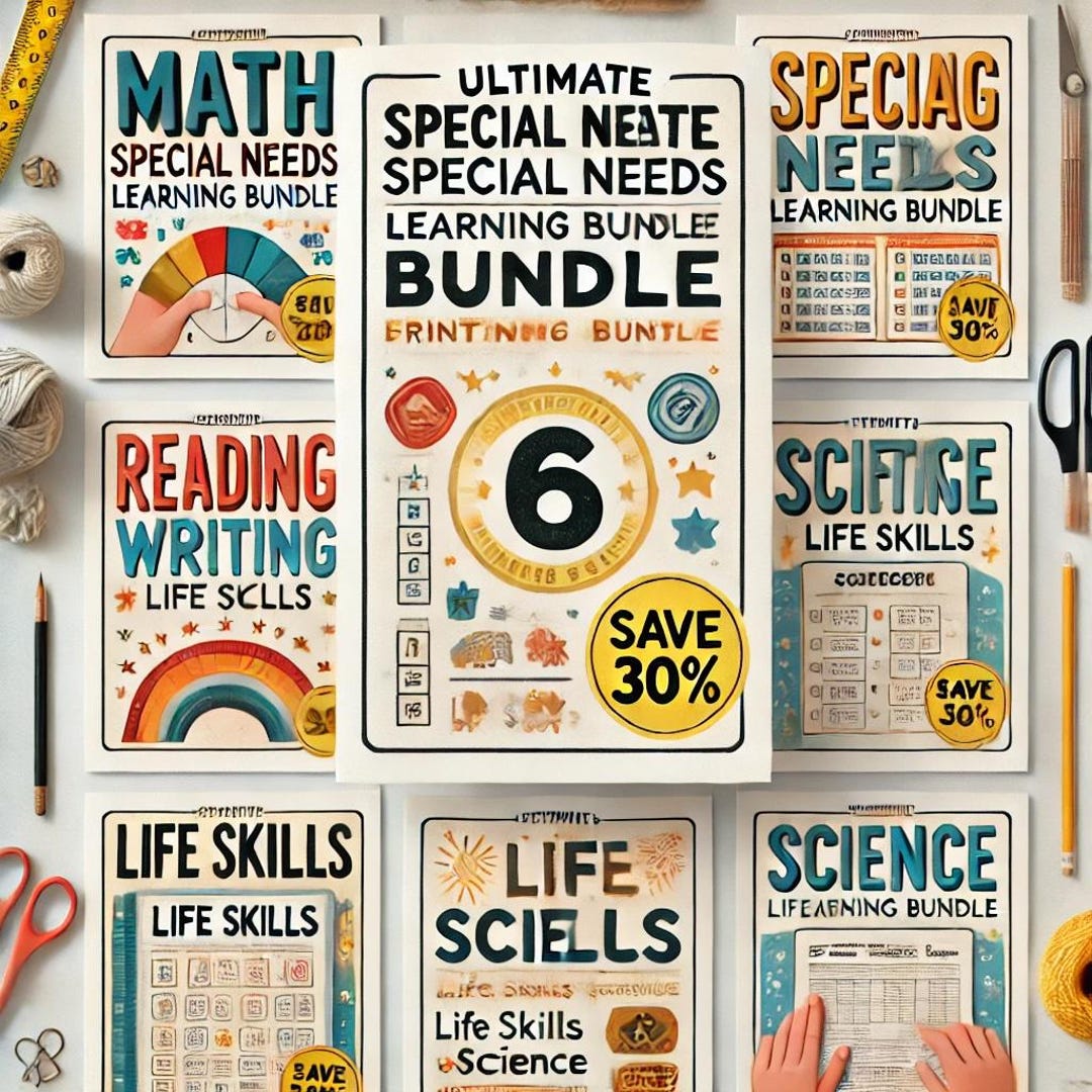 Ultimate Special Needs Bundle | Printable Worksheets for ADHD, Autism ...