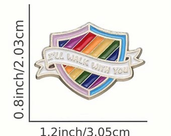 ALLY Pride Pin ~ Proud Badge ~ LGBTQ+ ~ Show Your Support as an ALLY and Celebrate Love, Inclusivity and Diversity- Gender Identity ~