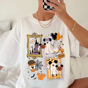 Comfort Colors Mickey Minnie Halloween Shirt,Disney Spooky Shirt, Disney Boo Shirt,Disney Pumpkin Shirt,Disney Halloween Party Tee,Halloween