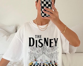 Disneyland Crossing The Road Shirt, Comfort Colors Shirt, Disney Mickey Shirt, Disney Friends Shirt, Disney Trip Shirt, Disneyland Shirt,