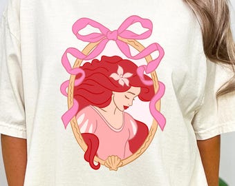 Disney Princess Ariel Shirt,Comfort Colors Shirt,Princess characters Shirt, Princess Shirt,Disney Trip Shirt, Disneyworld Princess Gift tee