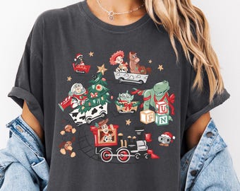 Toy Story Christmas Shirt , Disney Toy Story Shirt, Toy Story Character Shirt, Disney Gift Shirt,Disney Trip Shirt,Comfort Colors Shirt,