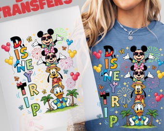 Disney Trip DTF, Disney World Mickey and Friends DTF transferencia por prensa de calor, Disney DTF, Disney Vacation DTF, Disney Gift DTF, Disney DTF