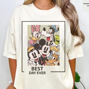 Best Day Ever Tee,Mickey Friend Shirt,Retro Disney Trip Tee,Disney Vacation Tee,Comfort Colors Tee, Vacation Matching Tee,Disney Friends Tee