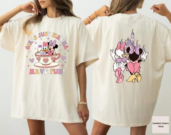 Disney Girls Just Wanna Have Fun Shirt, Disney Minnie Daisy Summer Tee, Minnie and Daisy Tee, Disney Best Friends Forever Tee,Girls Trip Tee