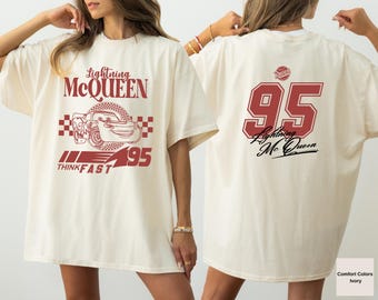 Lightning Mc Queen Cars Shirt, Retro Cars Movie Shirt, WDW Family Vacation Shirt, Piston Cup Shirt, Cars Land Shirt, Cars Characters Shirt