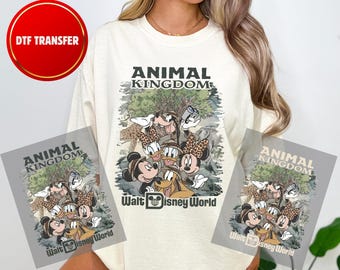 Disney Animal Kingdom Ready To Press, Family Safari Trip Dtf,Disneyworld Heat Press, Disney Dtf,Mickey and Friends Safari dtf,Disney Safari