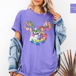 Toy Story Shirt,Comfort Colors Tee,Toy Story Character Tee,Woody Jessie Buzz Lightyear Shirt,Family Matching Shirt,Toy Story Mickey Trip Tee