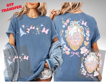Coquette Bow Disney Castle Dtf,Disney Castle Heat Transfer,Disney Trip DTF Transfer,Disney Vacation,Walt Disney World Dtf, Magic Kingdom Dtf