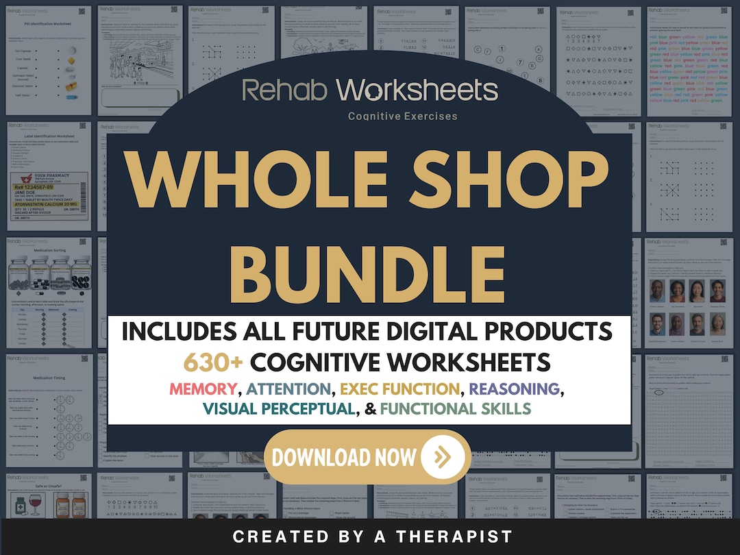 Entire Shop Mega Bundle (digital), Attention, Memory, Executive ...