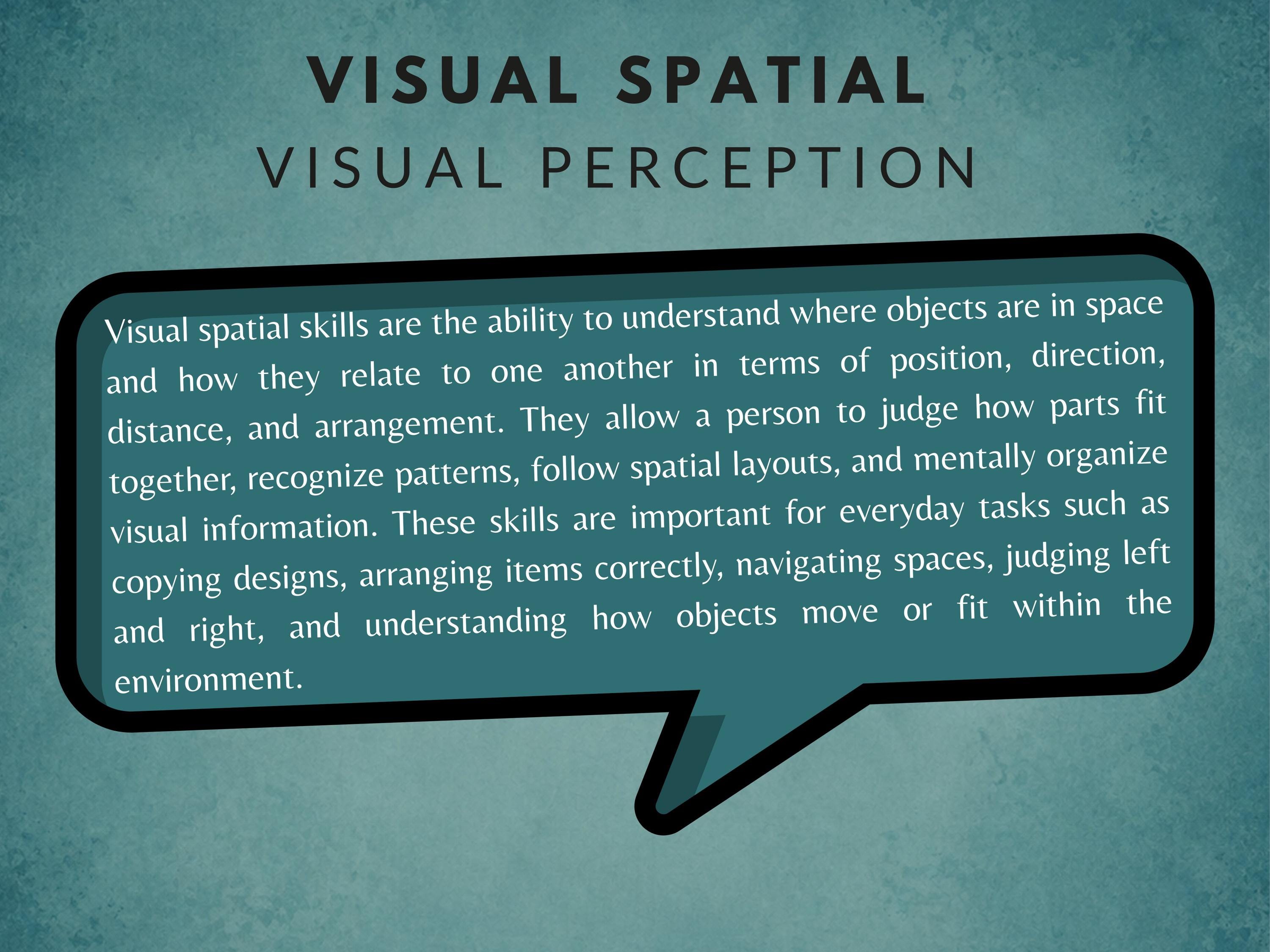 Visual Spatial (25 Worksheets) - Visual Perceptual Task - Stroke, Brain ...