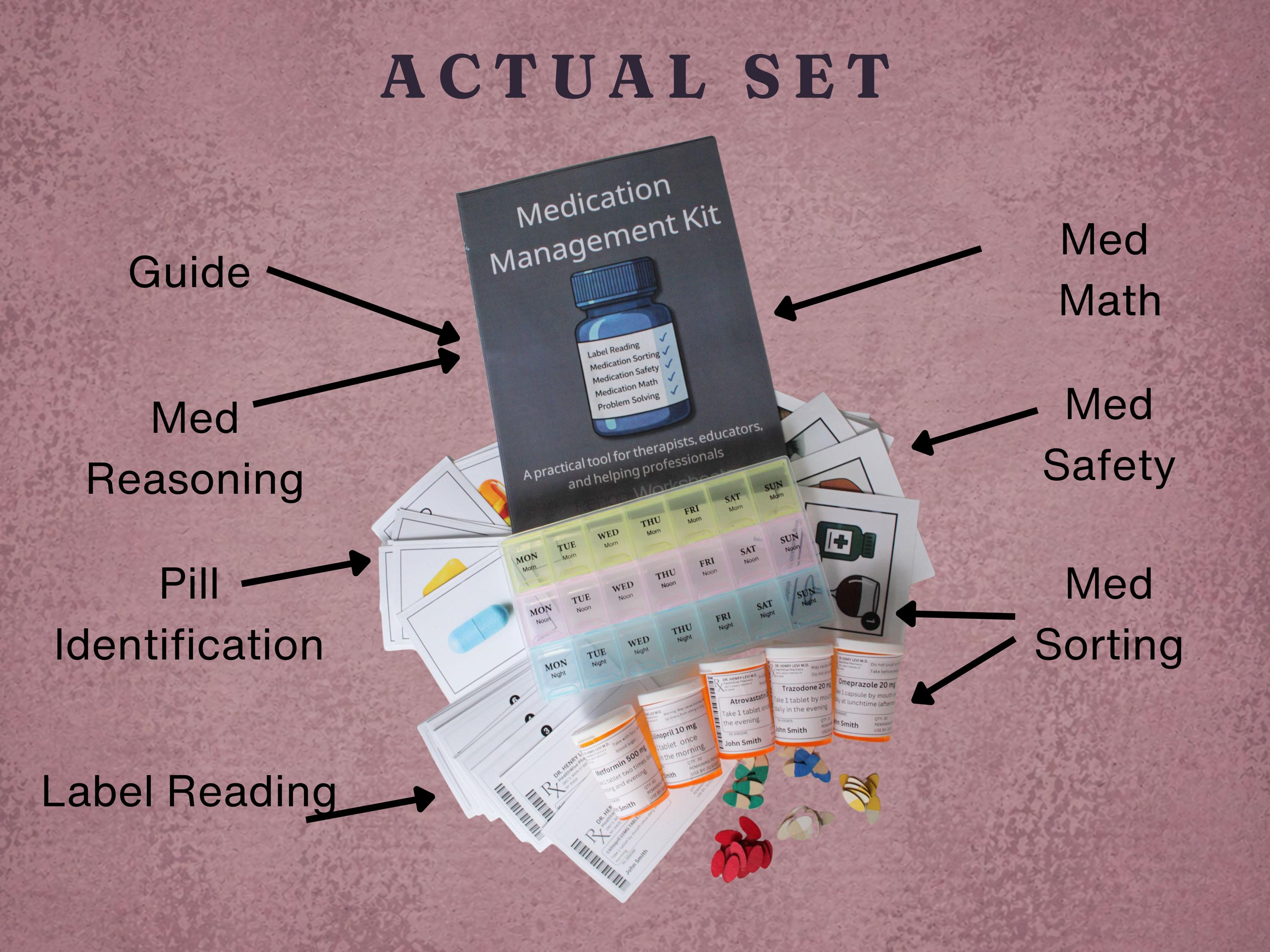 Medication Management Kit - Occupational Therapy Resources, Speech Therapy Materials, Adaptive ...