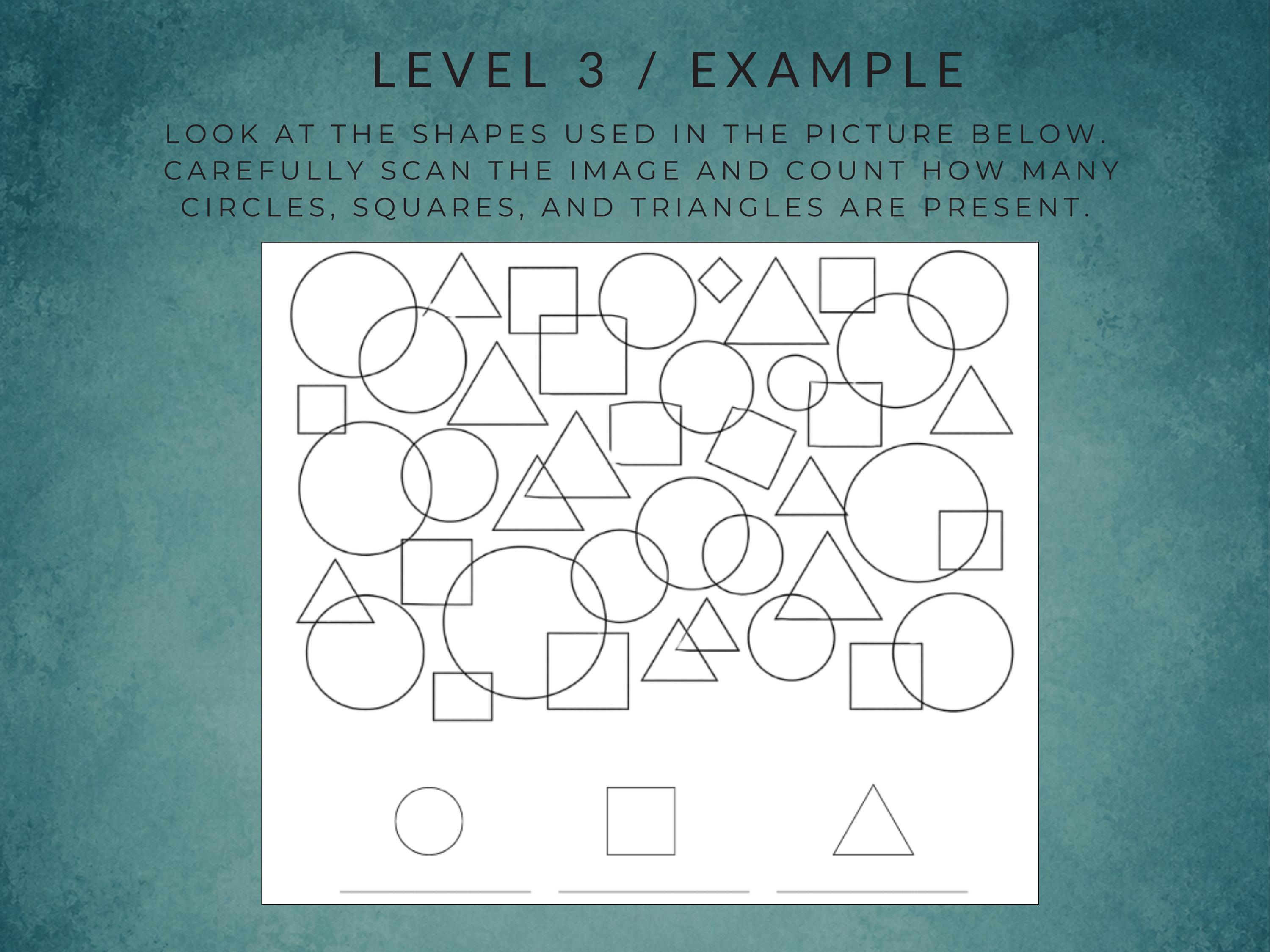 Visual Figure-ground (15 Worksheets) - Visual Perceptual Task - Stroke ...