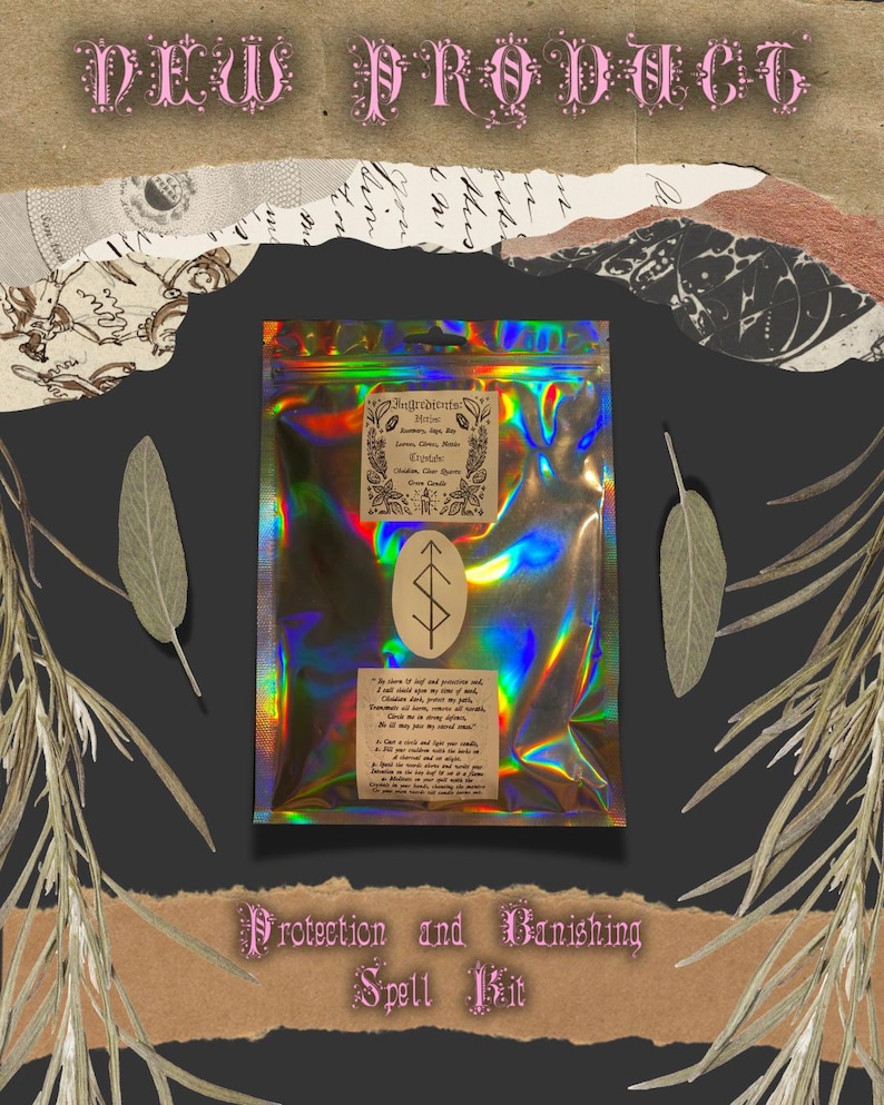 Protection & Banishing Spell Kit, Witchcraft, Pagan, Wicca, Ritual ...