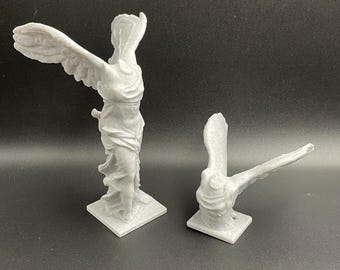 Ancient Greek Ruins Goddess Winged Victory Nike of Samothrace, Aquarium Fish Tank Reptile House, Terrarium Decor, Home Decor,3D Printed, PLA