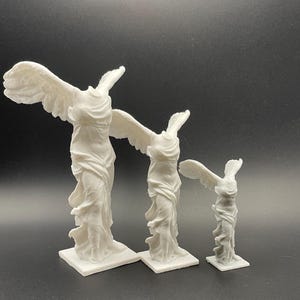 Ancient Greek Ruins Goddess Winged Victory Nike of Samothrace, Aquarium Fish Tank Reptile House, Terrarium Decor, Home Decor,3D Printed, PLA