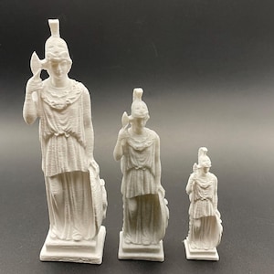 Ancient Greek Ruins, Goddess Athena Minerva Alabaster, Aquarium Fish Tank Reptile House, Terrarium Decor, Home Decor, 3D Printed, PLA