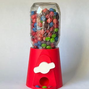3D printed candy dispenser for mason jar