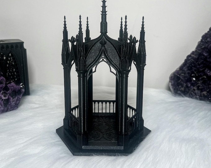 Gothic Tea Light Holder | Cathedral Lantern | Witchy Altar & Gothic Candle Decor