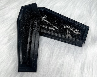 Gothic Coffin Trinket Box | Witchy Jewellery & Crystal Storage | Gothic Altar