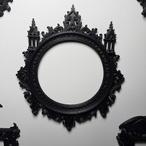 Victorian Gothic Oval Frame | Haunted House Wall Art for Witchy Gallery Walls & Dark Home Décor