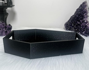 Gothic Coffin Catch-All Tray | Witchy Trinket Dish for Crystals & Jewellery | Gothic Altar Storage Decor