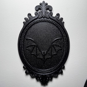 Gothic Bat Baroque Wall Frame | Ornate Vampire Bat Frame for Gothic & Witchy Home Décor