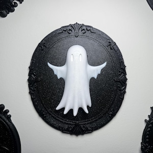 Ghost Gothic Wall Frame | Haunted Spirit Wall Art | Witchy Altar Halloween Home Decor