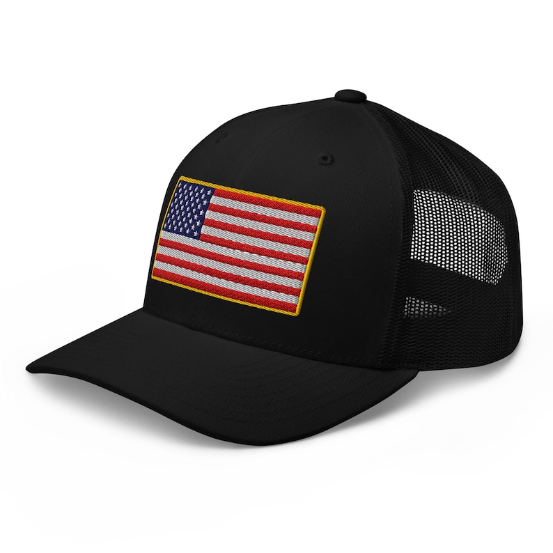 Trump 2024 Take America Back Republican Conservative Mesh Back Trucker Hat Army White