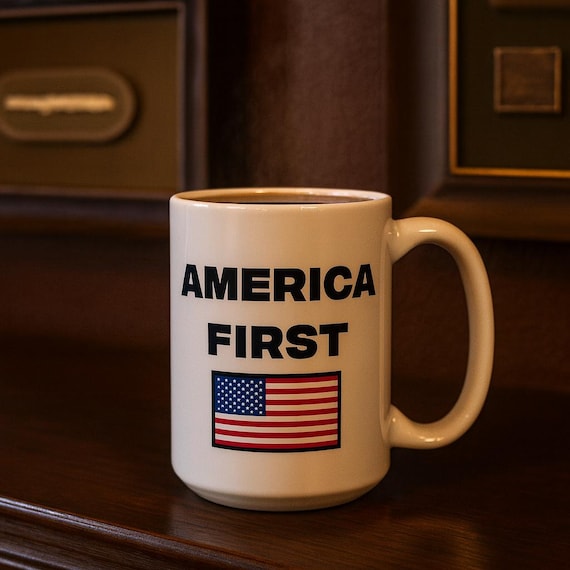 America First Mug, America Coffee Mug, USA Mug, Coffee Mug Gift, Conservative Gift, Republican Gift, Trump Mug, America Mug, USA Gift For
