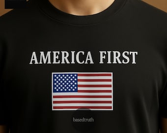 America First Shirt, Comfort Colors 1717, Conservative Shirt, Republican Shirt, MAGA TShirt, Trump Shirt, Republican Gift, USA Shirt