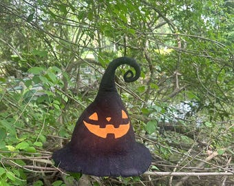 Black Felted Witch Hat: Halloween Costume Cosplay
