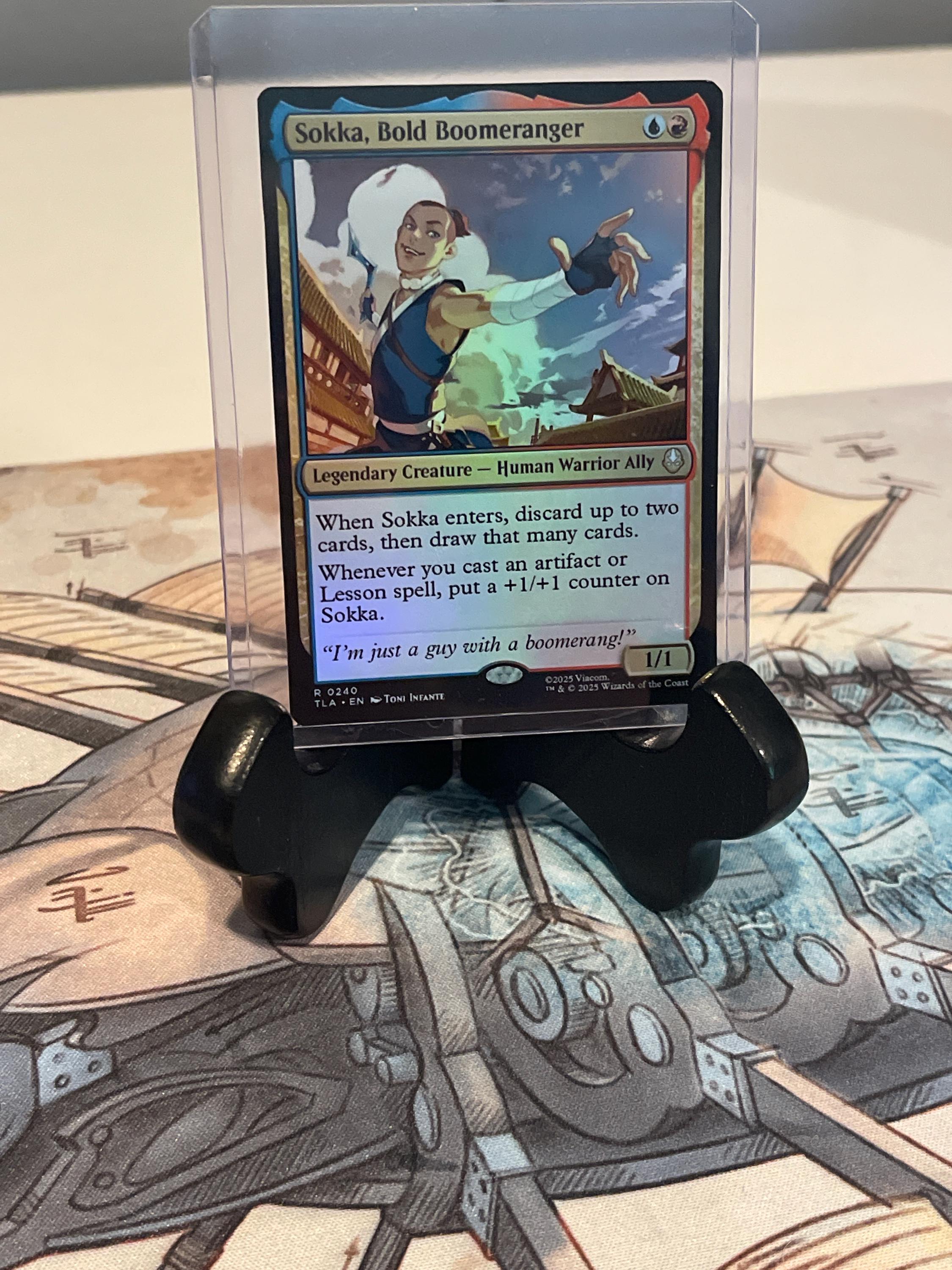 Foil Magic the Gathering Proxy Card: Sokka, Bold Boomeranger - Etsy
