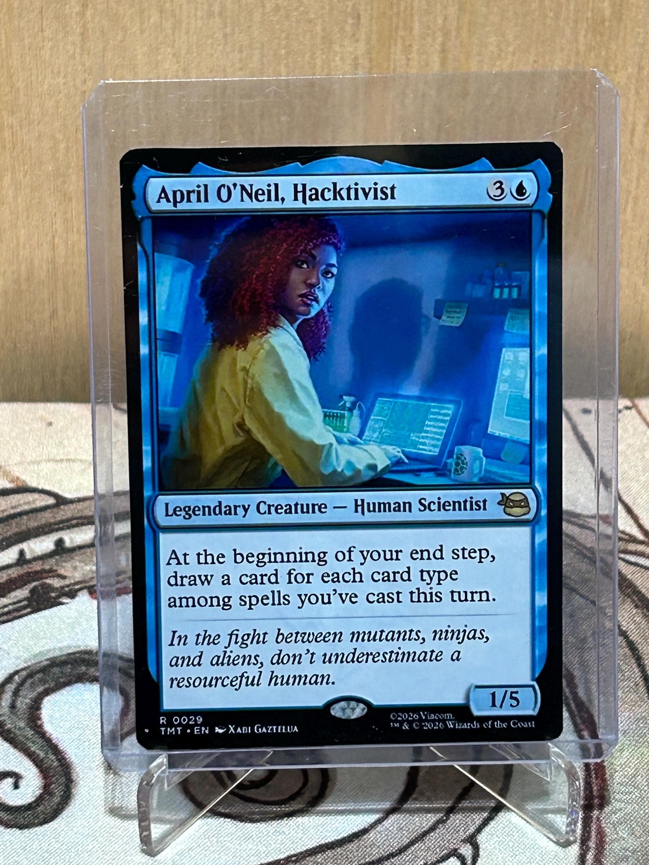 Magic the Gathering Proxy Card: April O'neil, Hacktivist - Etsy
