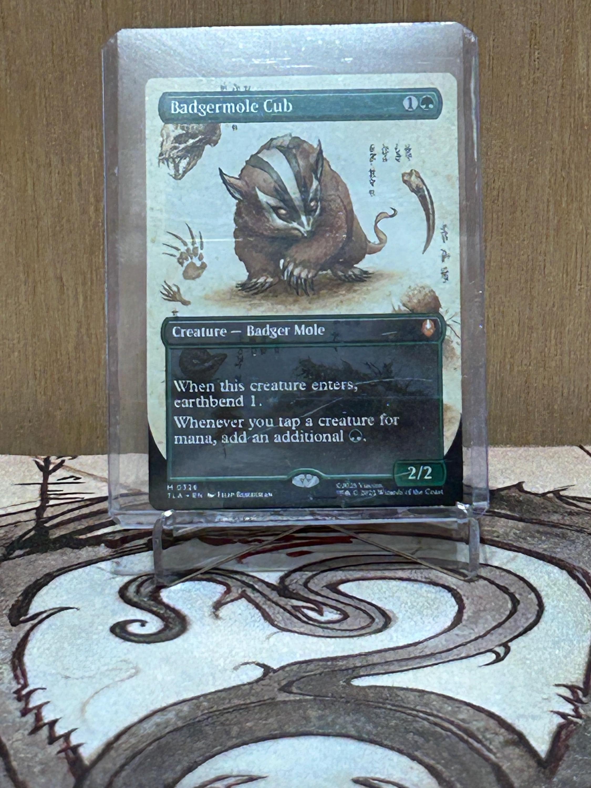 Magic the Gathering Proxy Card: Badgermole Cub - Etsy