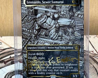 Magic the Gathering Proxy Card: Leonardo, Sewer Samurai - Etsy
