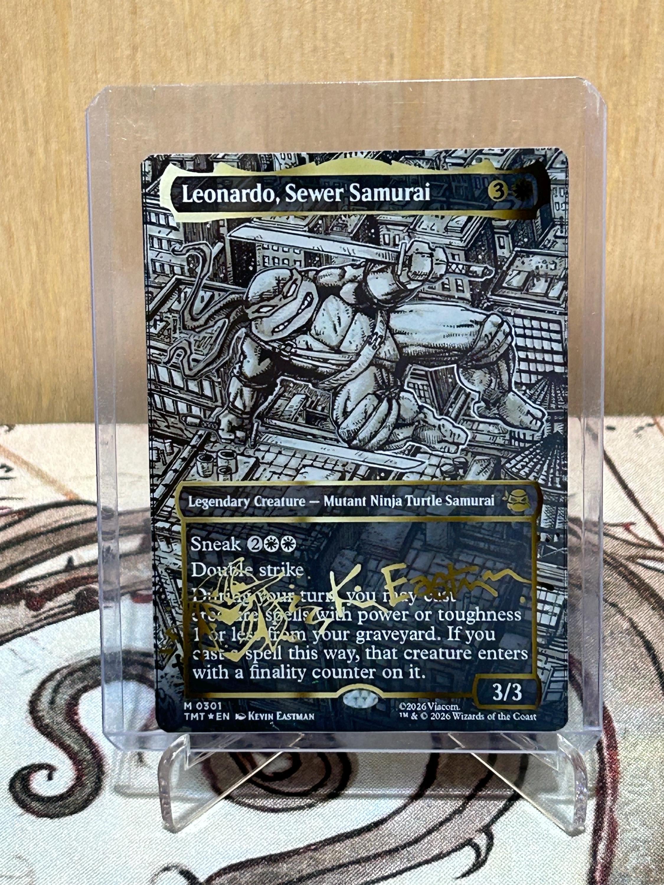 Magic the Gathering Proxy Card: Leonardo, Sewer Samurai - Etsy