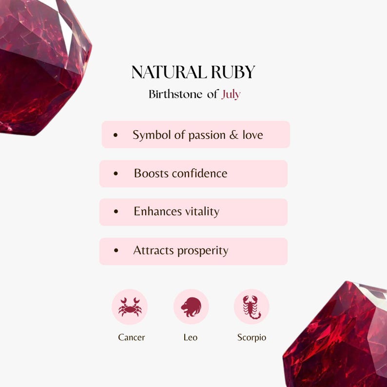 Anel de Rubi Masculino Feito à Mão – Anel em Prata 925 com Pedra de Nascimento de Julho – Anel Retangular de Rubi Natural imagem 2