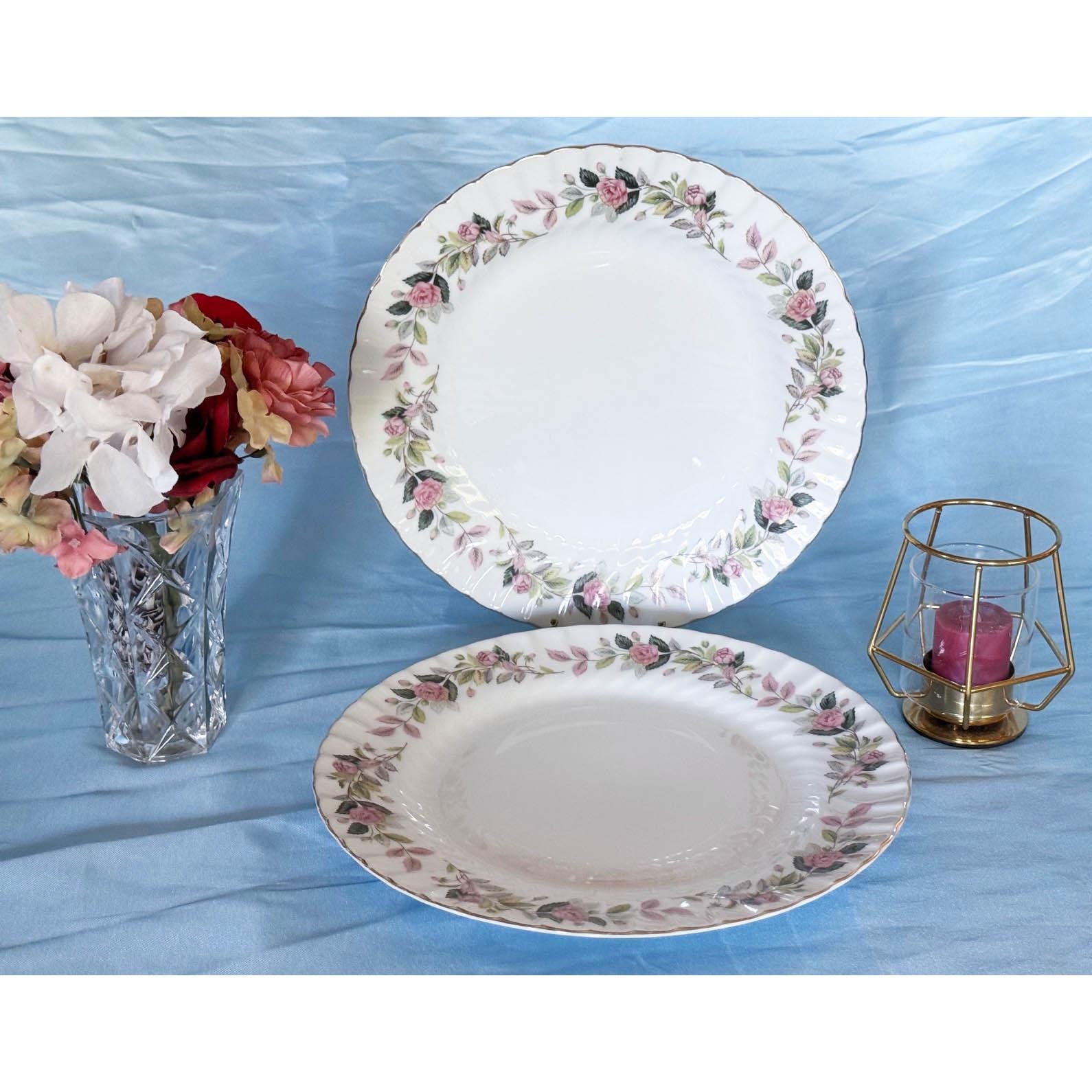 Creative Fine China Regency Rose Pattern 2345. Set of 2 Dinner