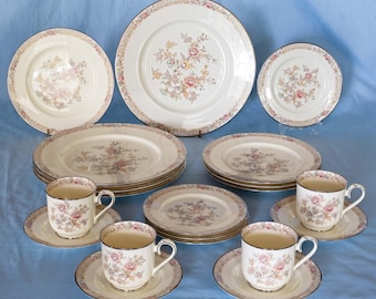 Noritake Imperial Garden 9720. 4 Complete Place Settings. Vintage. Made in Japan