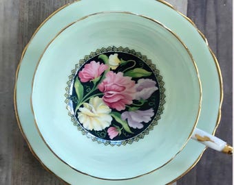 Paragon Cup and Saucer.  Double Warrant By Appointment. Vintage. Made in England