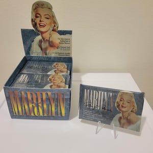 Pacote de cartas colecionáveis Marilyn Monroe Série 1 Pacote Vintage
