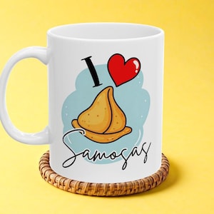 Funny Mug Samosa Love Gift for Muslim Samosa Lover Eid Gift Islamic Gift Funny Coffee Cup Funny Tea Cup Islamic Mug Funny Gag Drinkware Cute