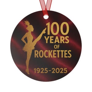 100 Years of Rockettes Personalized metal Christmas Tree Metal Ornament