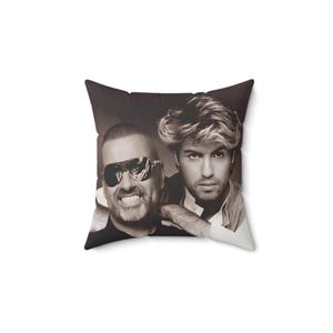 George Michael Faux Suede Pillow Gift for Fans, Throw Pillow