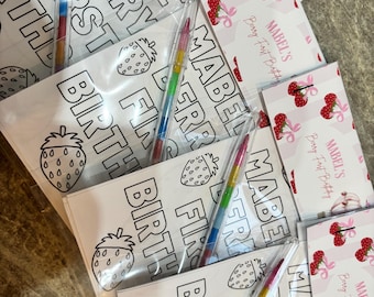 Berry First Birthday Colouring Pack