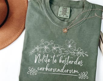 Comfort Colors® Nolite Te Bastardes Carborundorum Shirt, Anti Maga Activist Tshirt, Subtle Feminist Shirt, Subtle Women&#39;s Rights Shirt