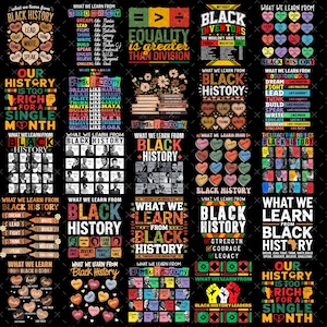 Black History Month Png-paket, Vad vi lär oss av svart historia, svart lärare Png, afroamerikansk Png, Black History Matter Png, inspirerande