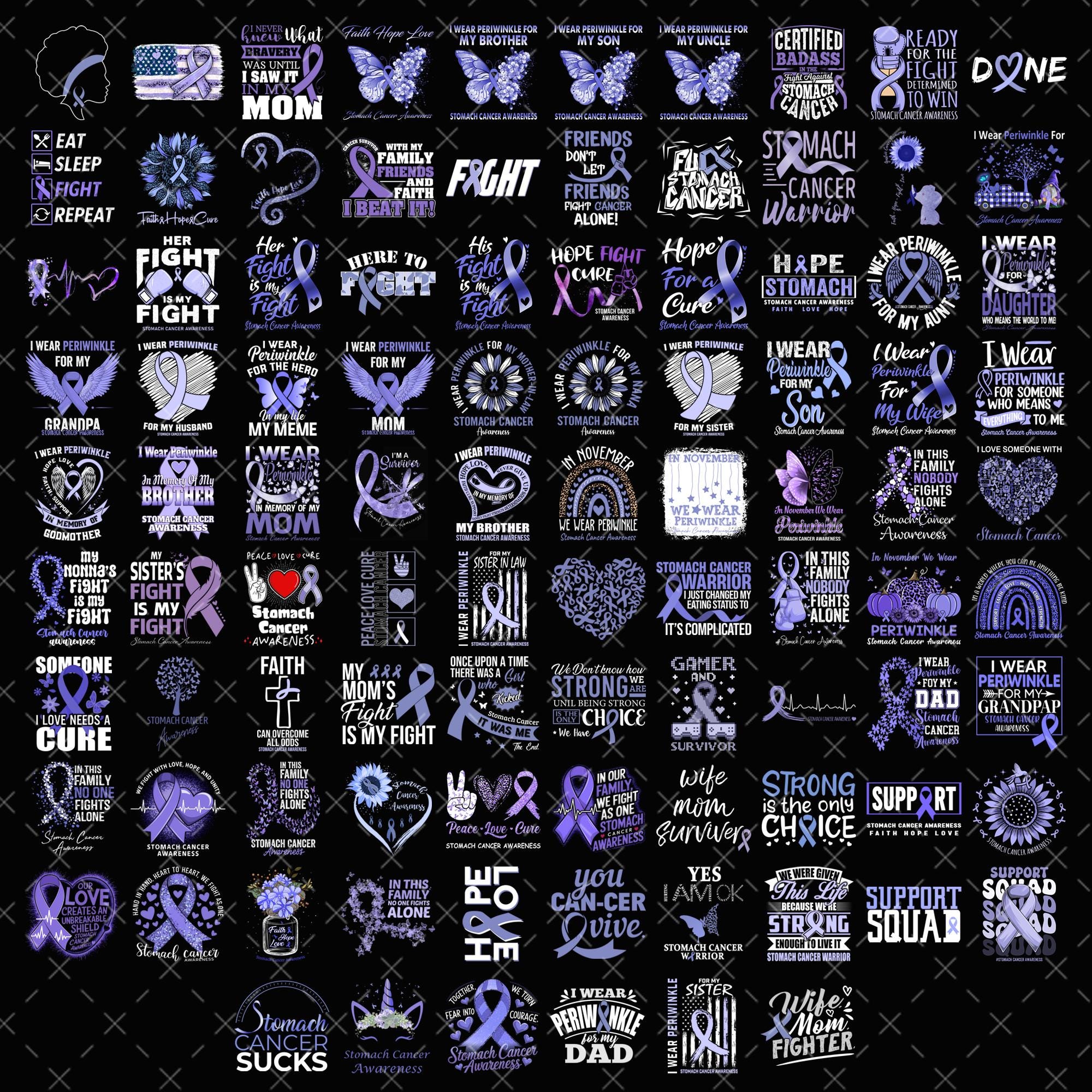 ProSticker 2511 (One) 4 Cancer Awareness Series Stomach Decal ProSticker 2511 (One) 4 Cancer Awareness Series Stomach Decal